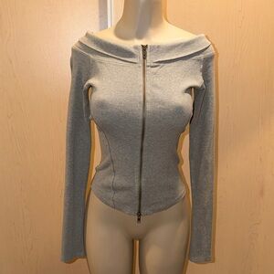 We The Free Gray ribbed Top size small nwot